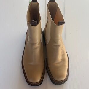 Sam Edelman Tan Combat & Moto Boots